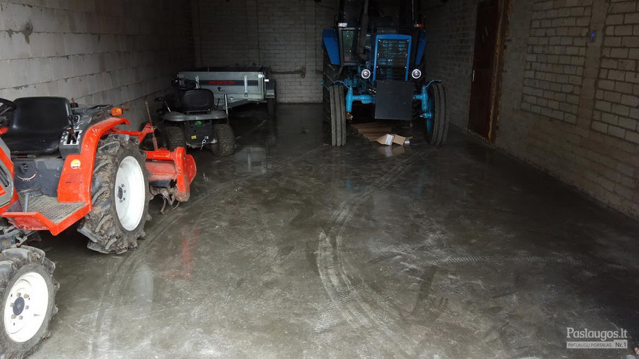 Garažo grindų betonavimas