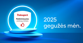 GEGUŽĖS mėn. patikimiausi paslaugų teikėjai
