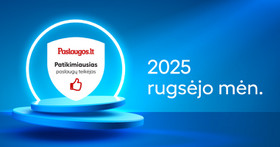 RUGSĖJO mėn. patikimiausi paslaugų teikėjai