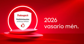 VASARIO mėn. patikimiausi paslaugų teikėjai