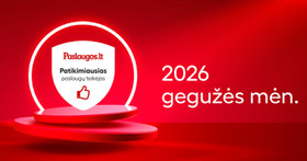 GEGUŽĖS mėn. patikimiausi paslaugų teikėjai