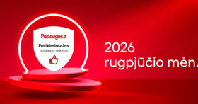 RUGPJŪČIO mėn. patikimiausi paslaugų teikėjai