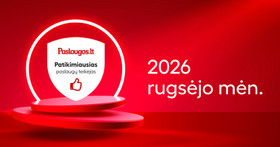 RUGSĖJO mėn. patikimiausi paslaugų teikėjai