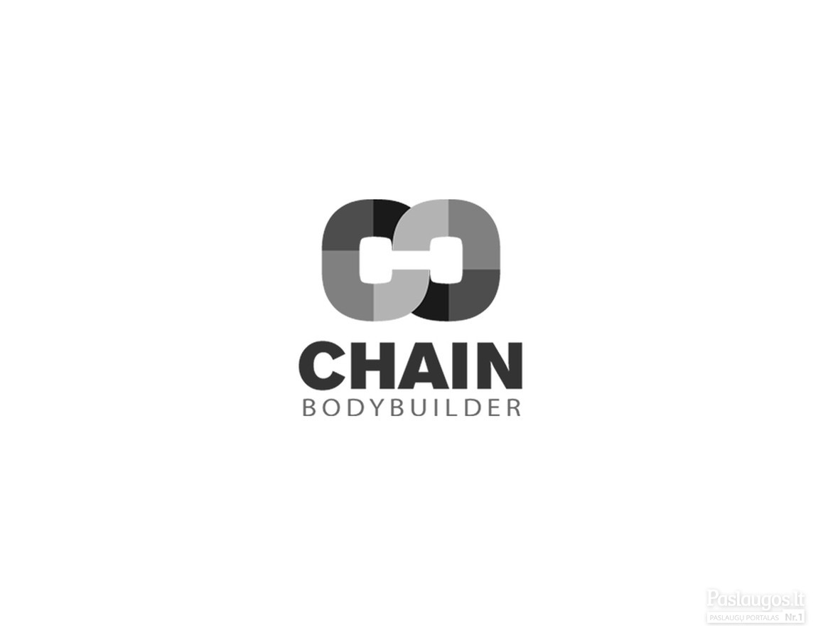 Infinity chain - bodybuilders, laisvas logotipas PARDUODAMAS   |   Logotipų kūrimas - www.glogo.eu - logo creation.