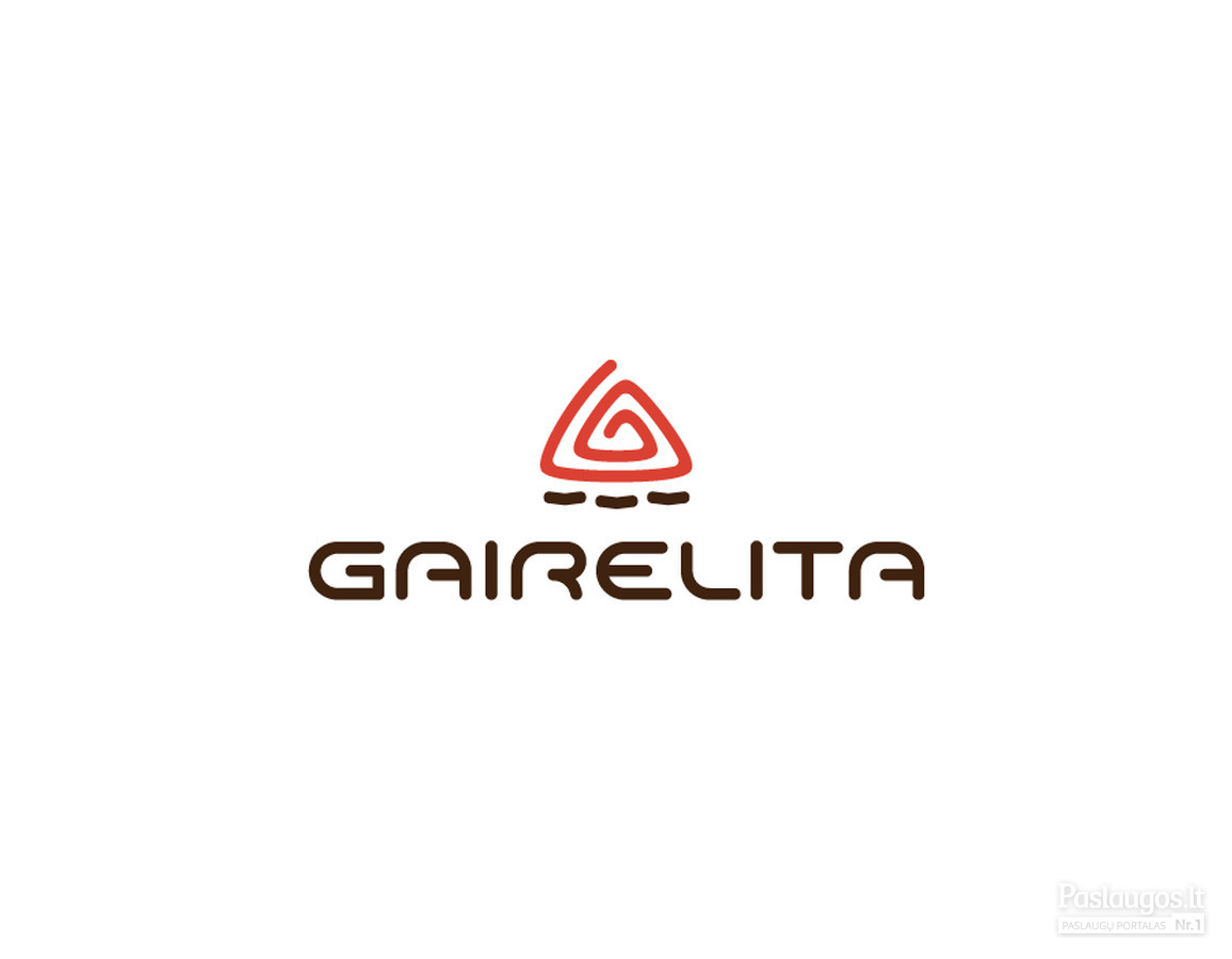 Gairelita - wood pellets   |   Logotipų kūrimas - www.glogo.eu - logo creation.