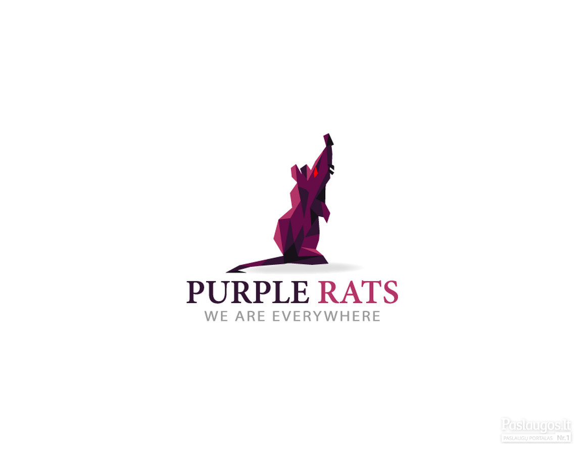 PurpleRats- we are everywhere PARDUODAMAS  |   Logotipų kūrimas - www.glogo.eu - logo creation.