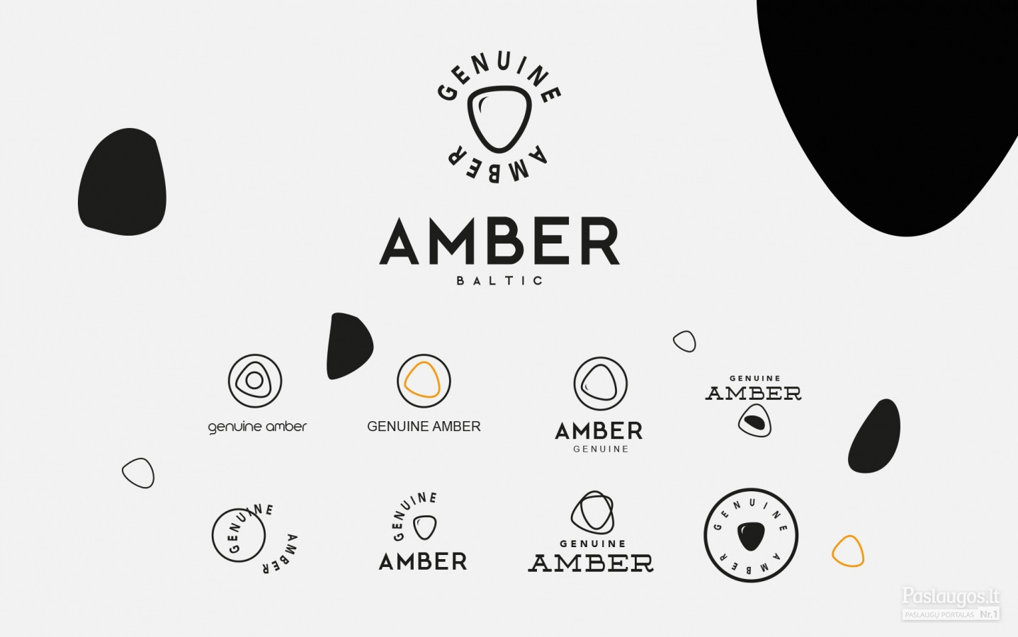 GENUINE AMBER logotipas