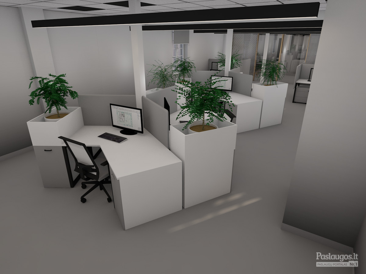 Biuro patalpų interjero projektavimas