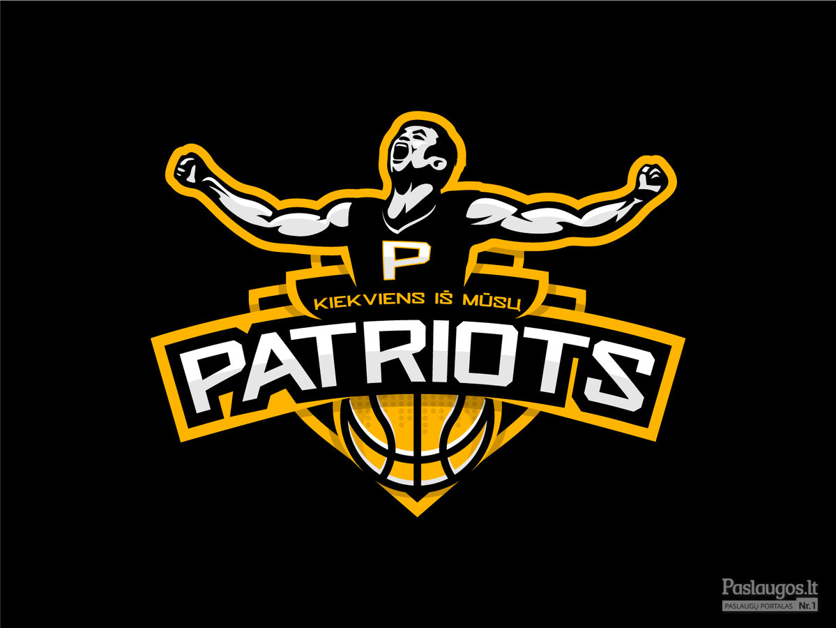 PATRIOTS - krepšinio komandos logotipas.  Logotipų kūrimas | www.glogo.eu - logo creation.