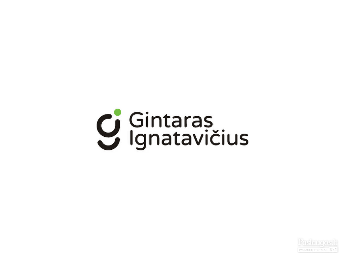 Gintaras Ignatavičius - asmeninis logotipas  |   Logotipų kūrimas - www.glogo.eu - logo creation.