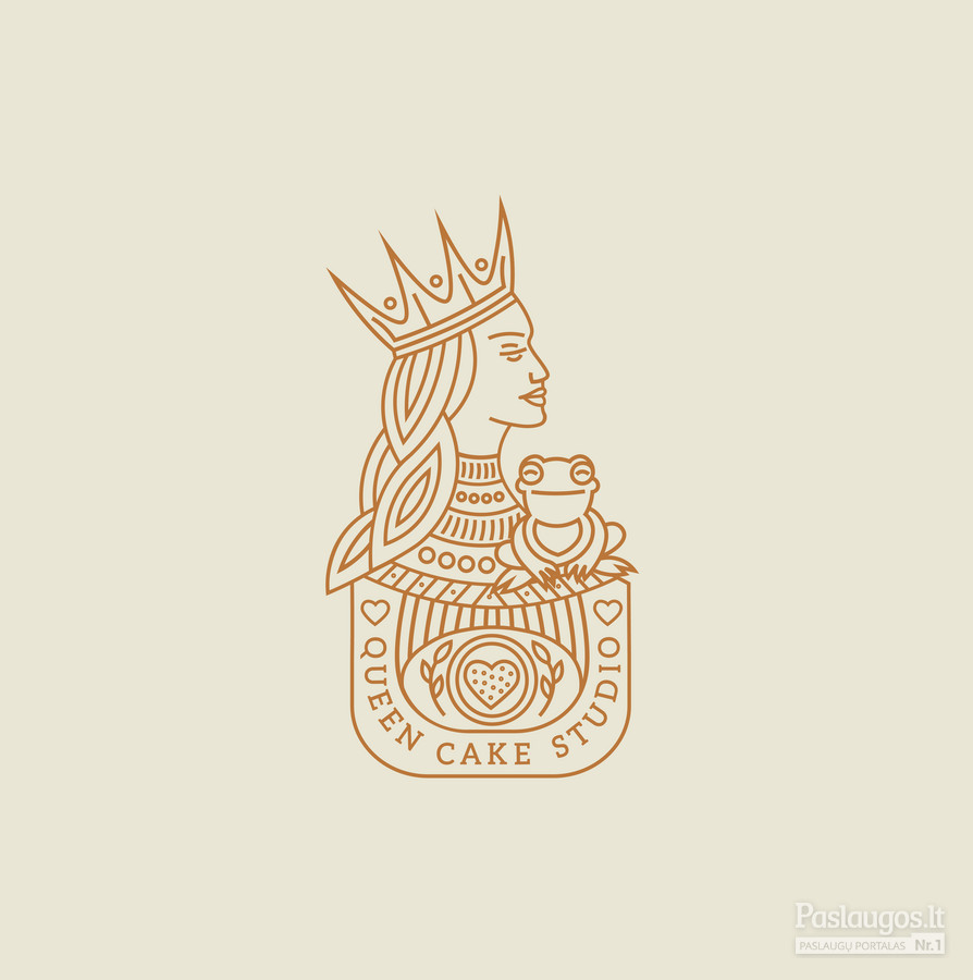 Logotipas. QUEEN CAKE STUDIO