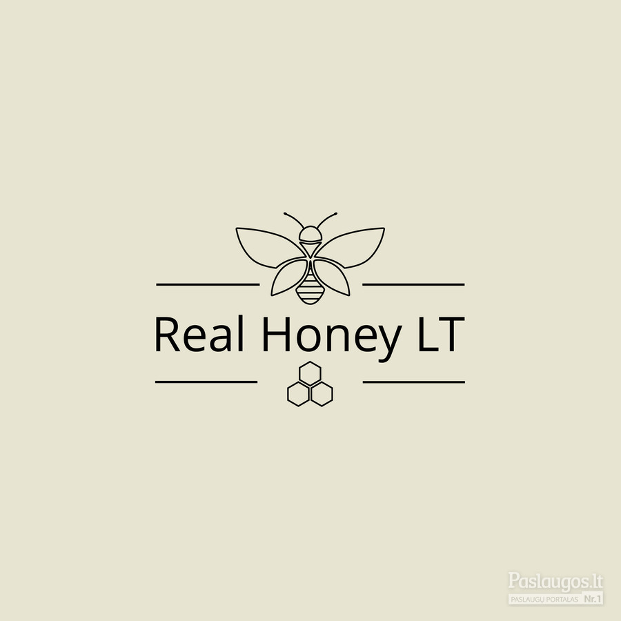 Logotipas. REAL HONEY LT