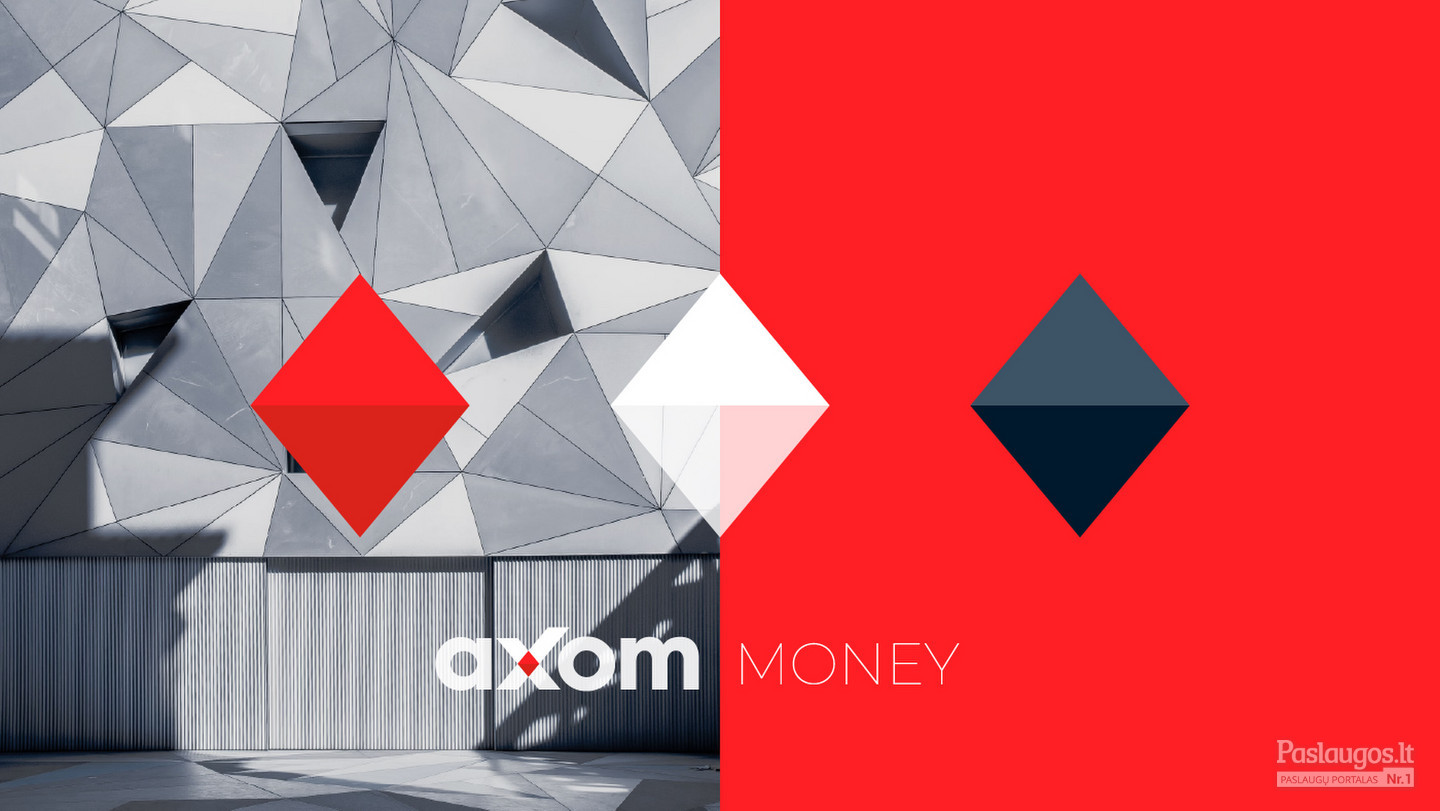 Axom.money - Trusted crypto gateway  |   Vizualinio identiteto kūrimas - Logotipų kūrimas - Firminis stilius - Brandingas / brendas - www.glogo.eu - Gedas Meškūnas