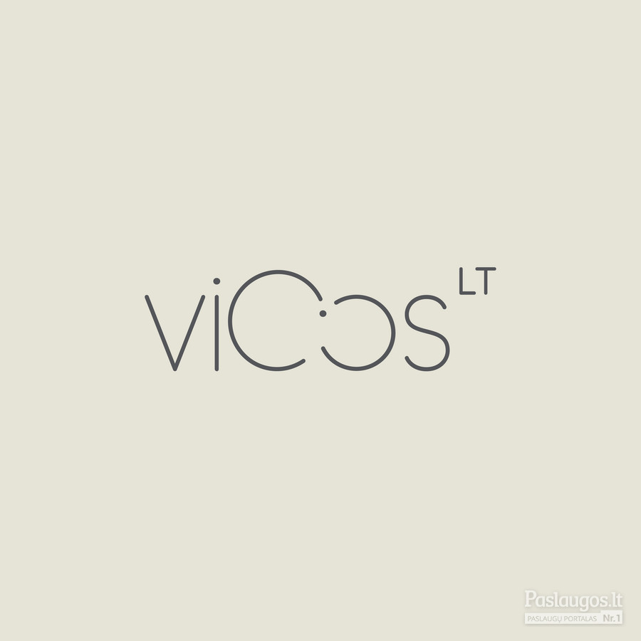 Logotipo sprendimas kurtas Vicos.lt