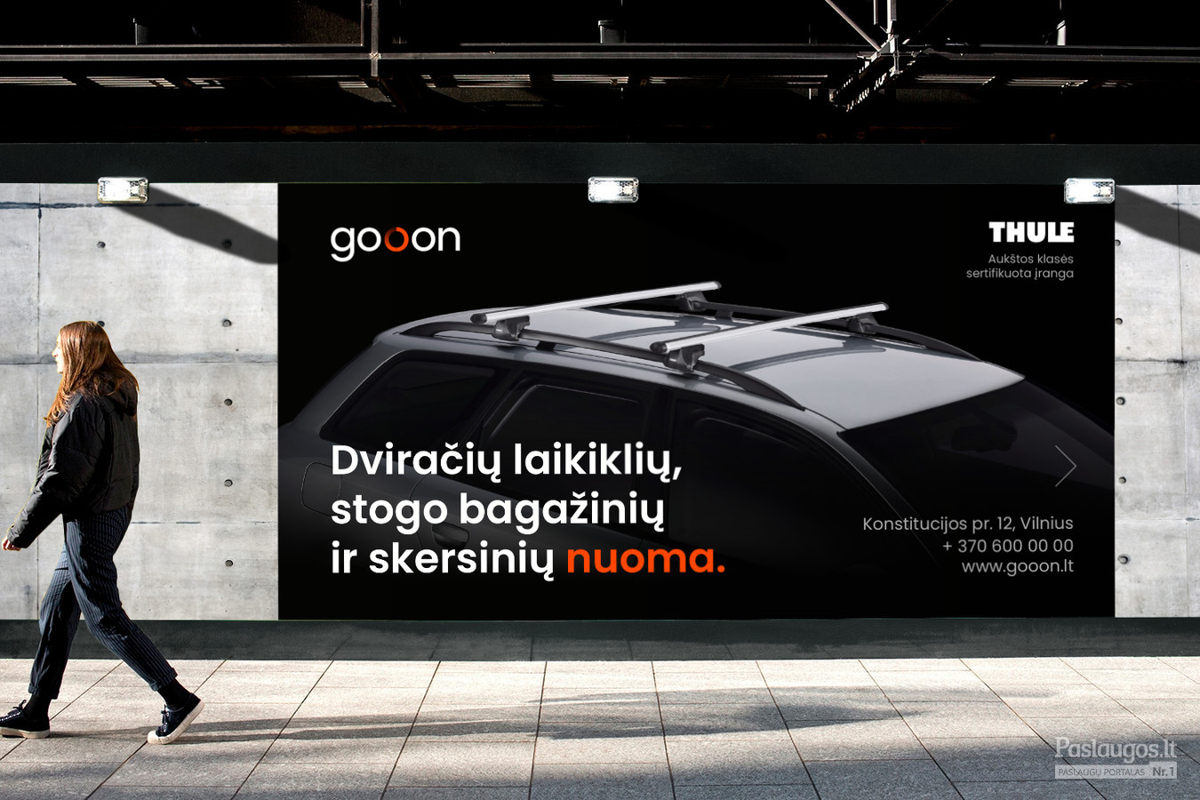 Gooon - Dviračių laikiklių, stogo bagažinių nuoma / Pavadinimas, logotipas, firminis stiliaus, Fecebook / Kostas Vasarevicius - kostazzz@gmail.com