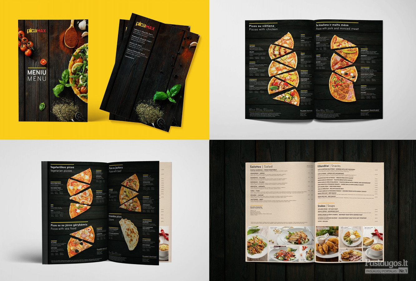 Meniu / Menu | PICA MAX
Peržiūrėti čia / Review here  http://issuu.com/salvitadesign/docs/pagrindinis_meniu_prw…
Idea, food styling, design - Salvita