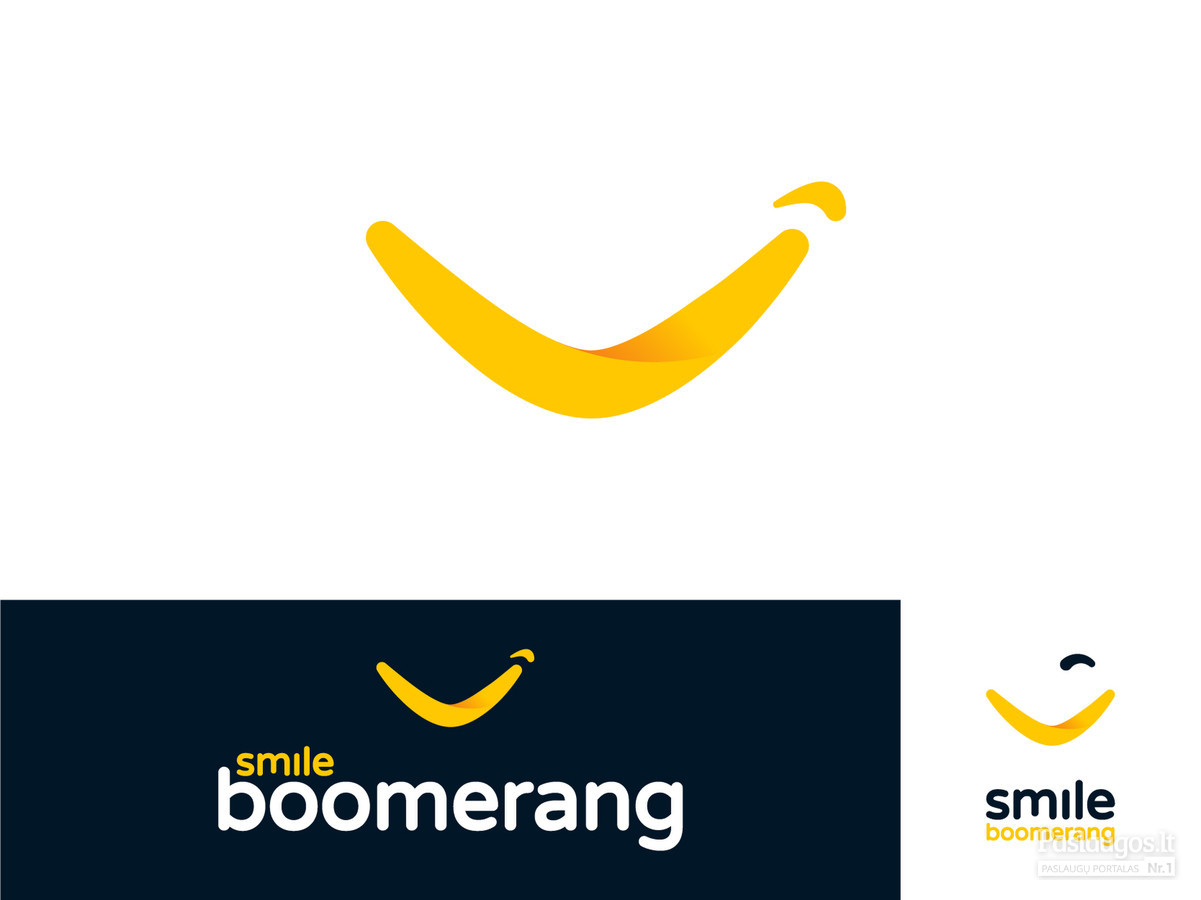 Smile boomerang - Give a smile and get one back
↓↓↓
Interactive Artificial Intelligence (AI) solution designed for hotels
↓↓↓
Used by client
↓↓↓
Logotipų kūrimas - www.glogo.eu - logo creation.