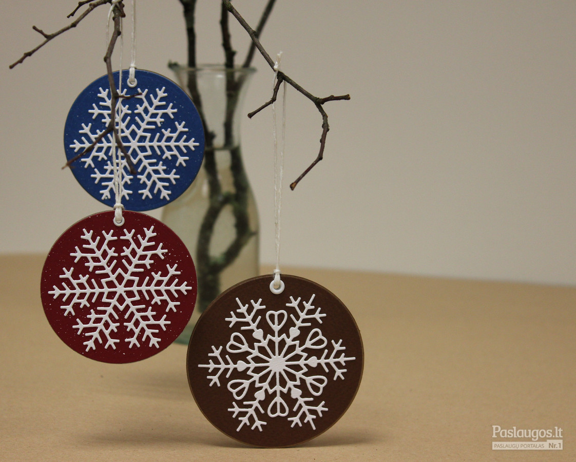 kalėdiniai dekoro elementai