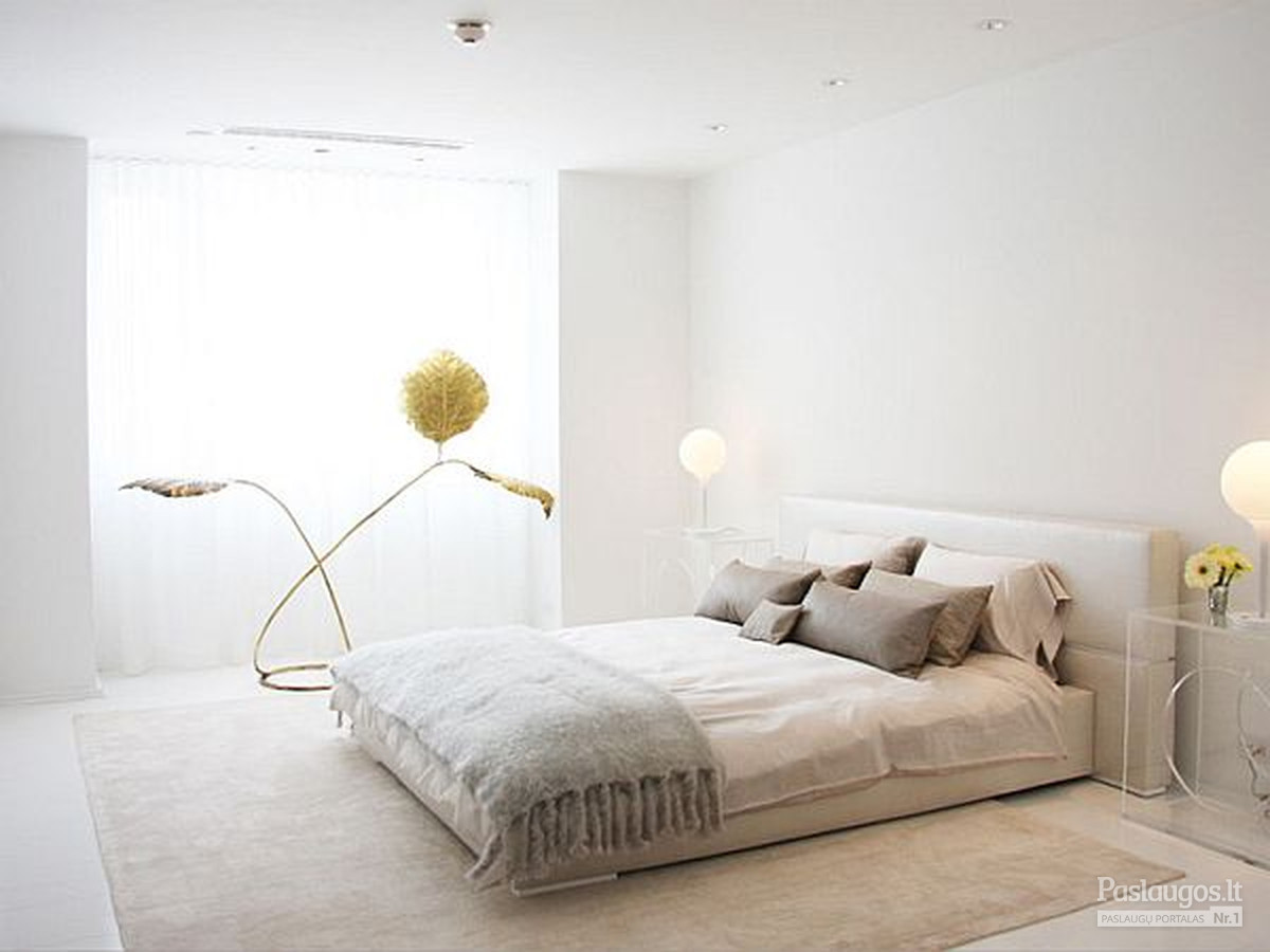 minimalistinis miegamasis