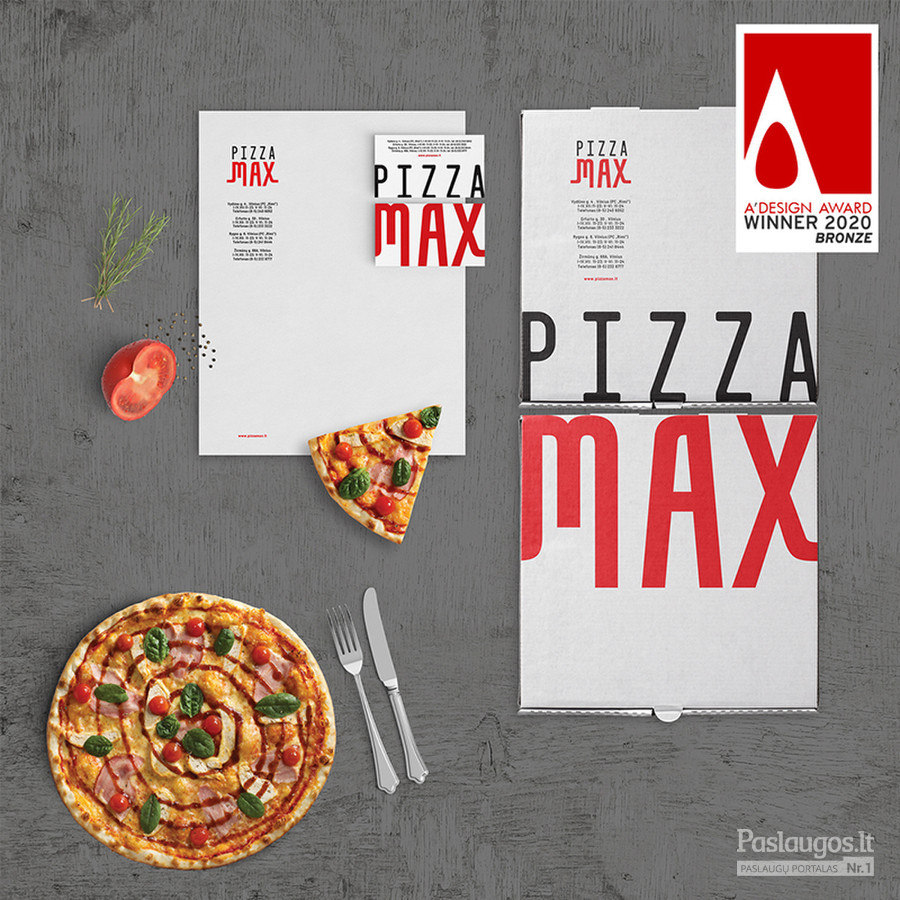 Pizzamax logotipo atnaujinimas