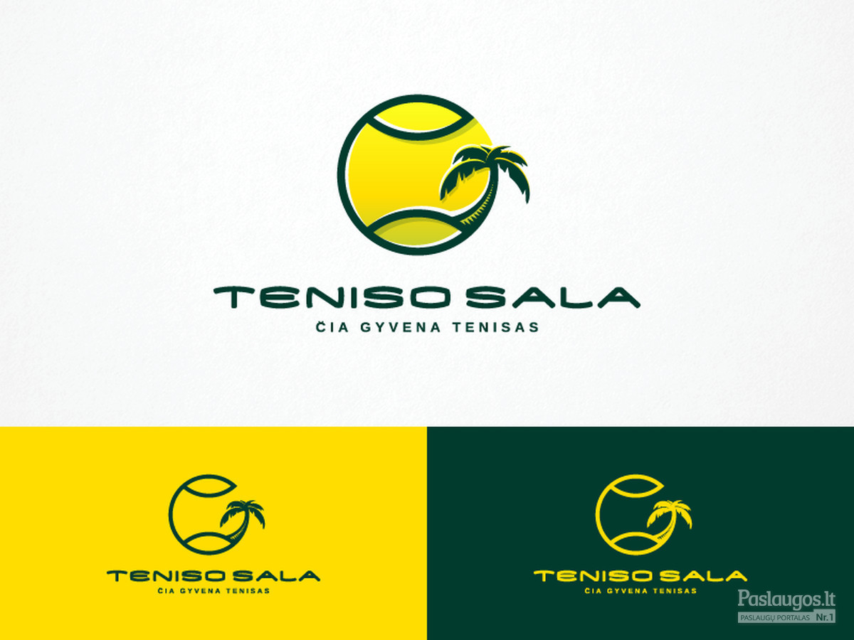 Teniso sala - čia gyvena tenisas   |   Logotipų kūrimas - www.glogo.eu - logo creation.