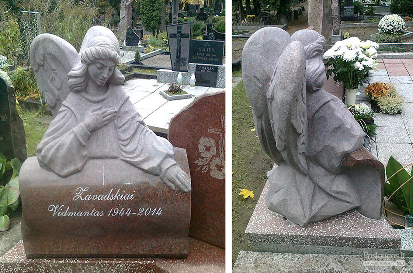 Antkapinė skulptūra, Eigulių kapinėse, Kaune. Granitas, h - 70cm.