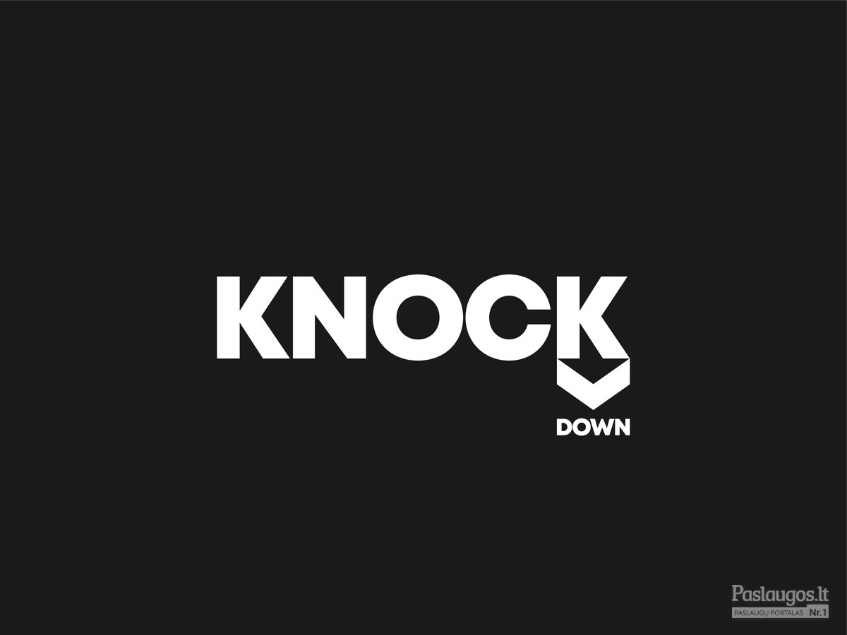Knock Down - sportinė apranga   |   Logotipų kūrimas - www.glogo.eu - logo creation.