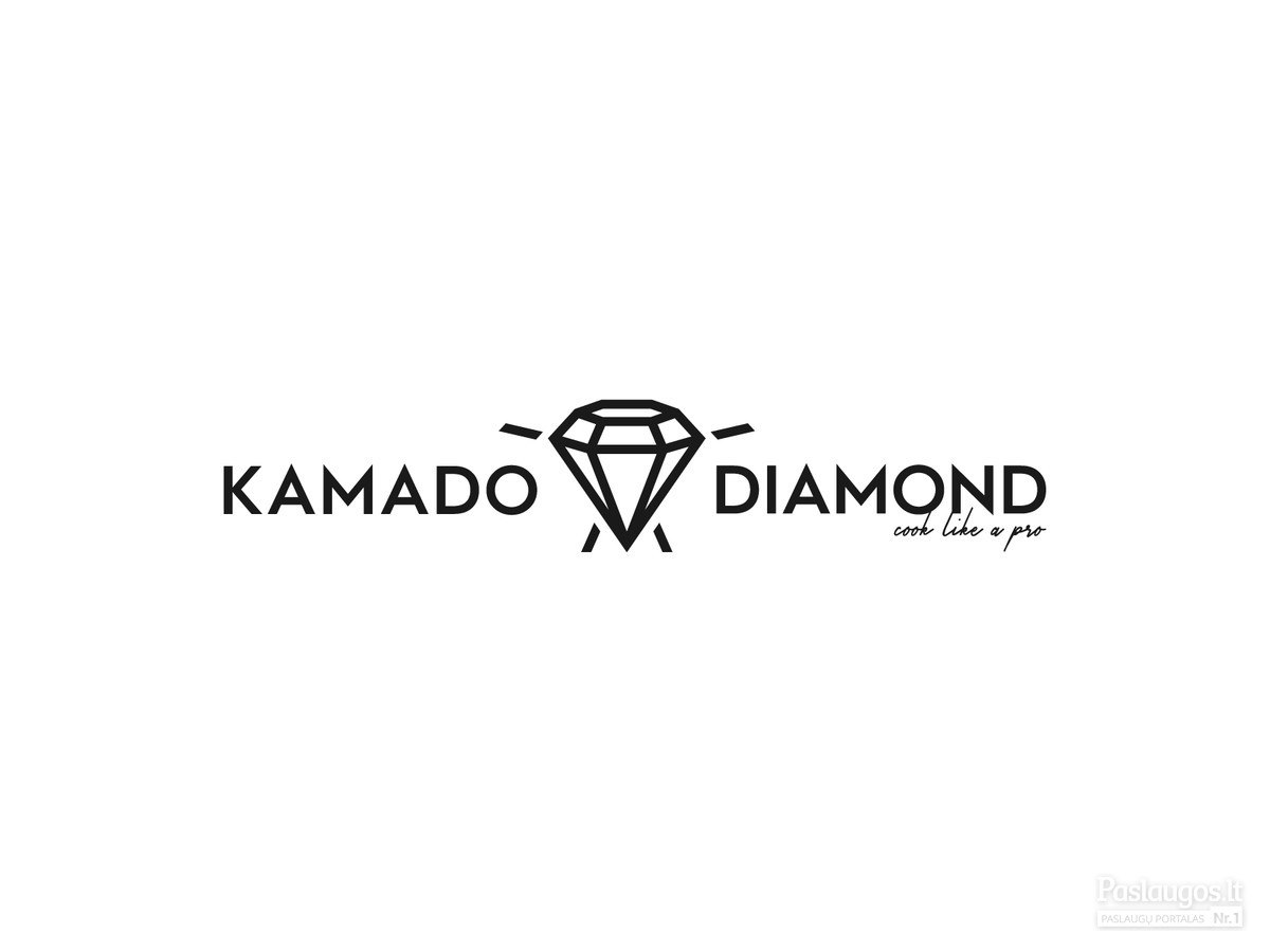 Kamado Diamond - Cook like a PRO   |   Logotipų kūrimas - www.glogo.eu - logo creation.