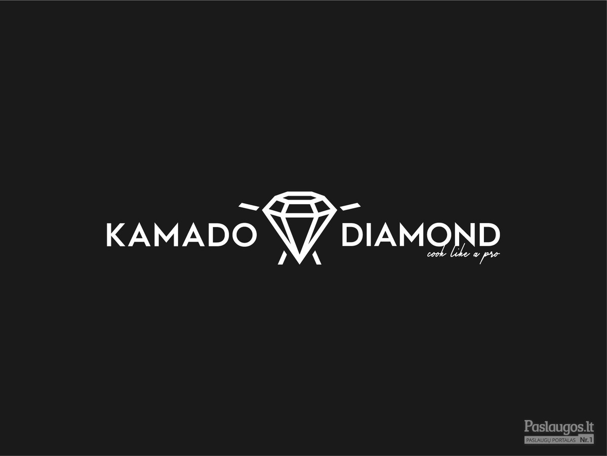 Kamado Diamond - Cook like a PRO   |   Logotipų kūrimas - www.glogo.eu - logo creation.