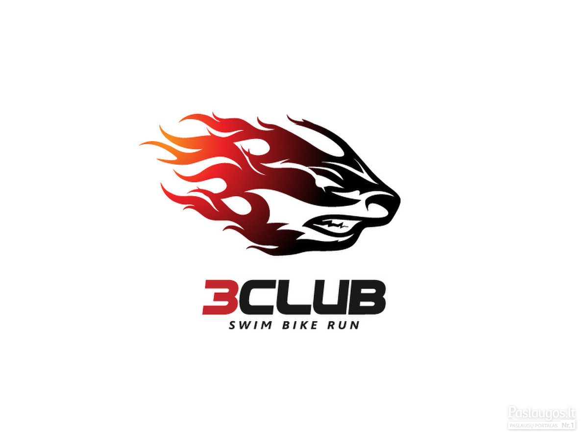 3Club - swim bike run  |   Logotipų kūrimas - www.glogo.eu - logo creation.