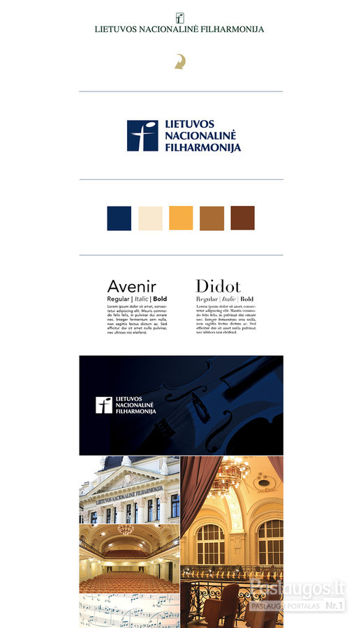 Logotipo atnaujinimas ir firminis stilius / Updated logo and corporate identity | Lietuvos nacionalinė filharmonija / Lithuanian National Philharmonic Society