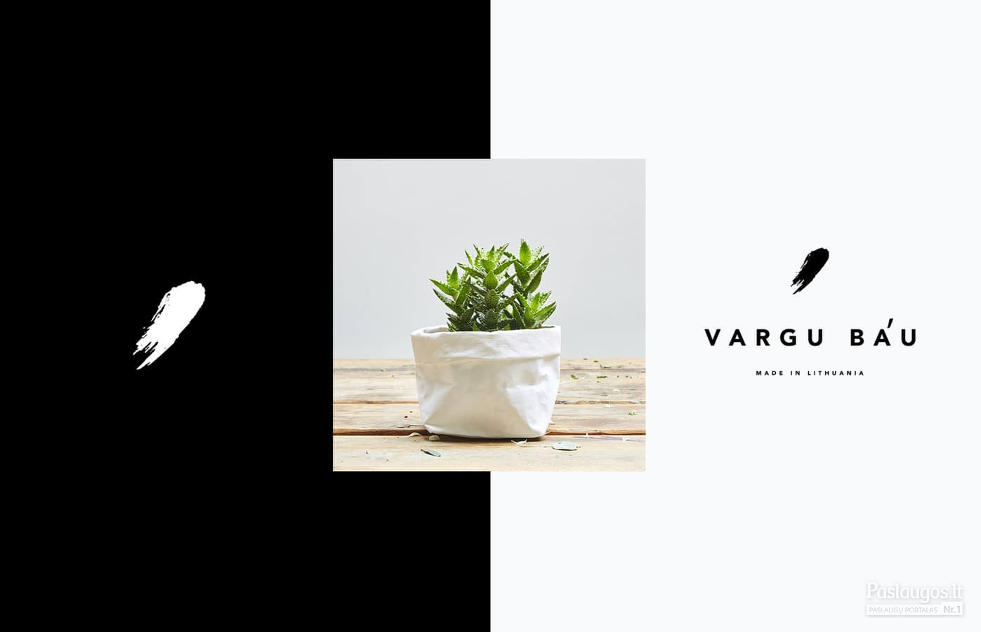 VARGU BÁU logotipas (plaunamo popieriaus gaminiai kitokiems namams).
https://www.facebook.com/vargubau