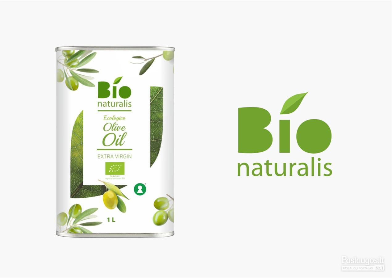 Alyvuogių aliejaus etiketės sukūrimas, Bionaturalis