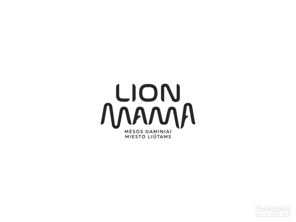 Lion Mama - Mėsos gaminiai miesto liūtams   |   Logotipų kūrimas - www.glogo.eu - logo creation.