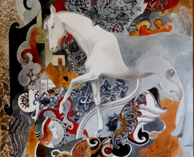 "Ruduo" 42x29 cm