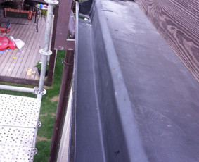 Latakų sandarinimas Įklijuojant EPDM membraną.