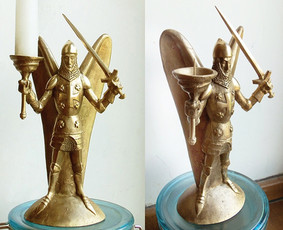 Dekoratyvinė žvakidė. Bronza, h - 20 cm.