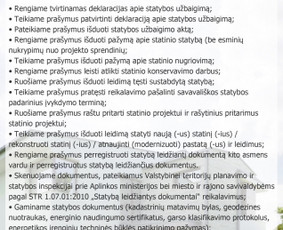Statybos dokumentų konsultantas - Statybos darbų techninė priežiūra - 1 Statybos darbų techninė priežiūra - Statybos dokumentų konsultantas - 1
