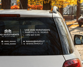 MMD Investments automobilio lipdukas