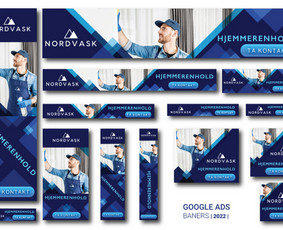 Google  ads. Baneriai, soc media.
