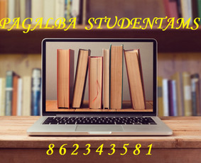 Konsultacijos (referatai, kursiniai, diplominiai ir kt.) / PagalbaStudentams / Darbų pavyzdys ID 2060934