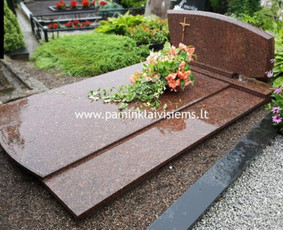 Granito plok&scaron;tės kapams, dengimas - Paminklai, paminklų gamyba, kapaviečių tvarkymas - 1