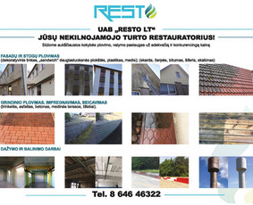 Stogų, fasadų, trinkelių, plovimo ir dažymo paslaugos / UAB Resto LT / Darbų pavyzdys ID 2066618