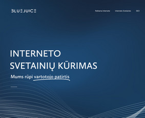 Bluejuice Hostingas, Svetainių kūrimas, administravimas, Seo / MB Bluejuice / Darbų pavyzdys ID 2085082