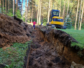 Lietaus, drenažo, nuotekų sistemų įrengimas - Žemės kasimas, lyginimas - 4 Žemės kasimas, lyginimas - Lietaus, drenažo, nuotekų sistemų įrengimas - 4