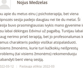 Išsilaisvink su hipnoterapija / Edvinas Pučkelo / Darbų pavyzdys ID 2100468
