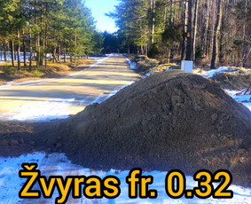 Dolomitas, asfaltas, žvyras, smėlis, juodžemis / MB Galus / Darbų pavyzdys ID 2108268