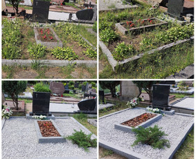 Kapų priežiūra, renovacija, tvarkymas, dekoravimas - Kapo dekoravimas akmenėliais - 1 Kapo dekoravimas akmenėliais - Kapų priežiūra, renovacija, tvarkymas, dekoravimas - 1