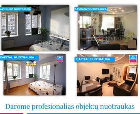 Darome profesionalias objektų nuotraukas. Naudojame profesionalią foto įrangą, skirtą tik interjerams fotografuoti.