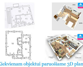 Kiekvienam objektui paruošiame 3D planą